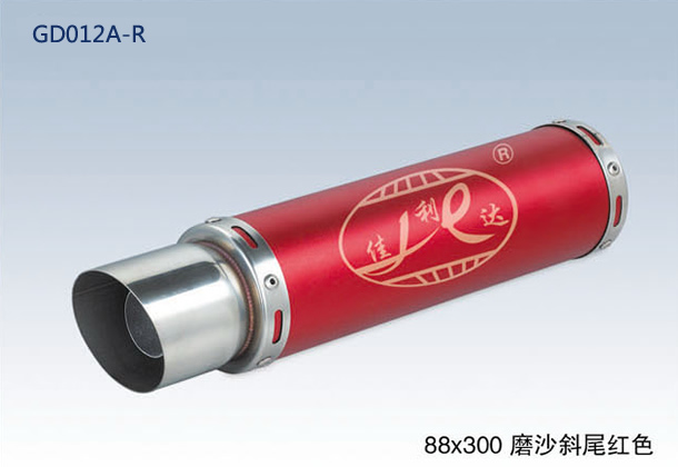88X300 OBLIQUE END FLAT RED